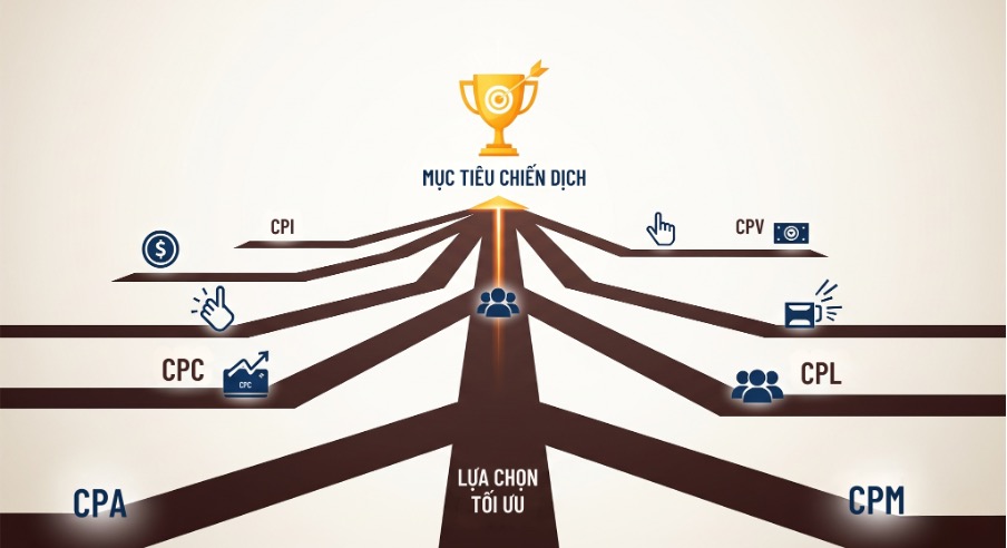 Các mô hình tính phí quảng cáo phổ biến trong digital marketing: CPM, CPC, CPL, CPA, CPI và CPV