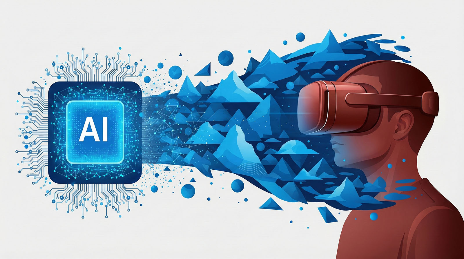 lllustration showcasing AI-powered virtual ambassadors interacting with users in a lifelike manner