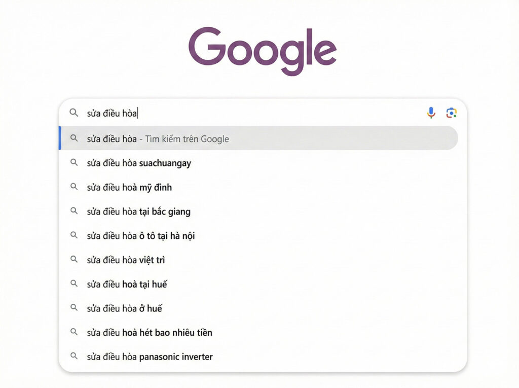 Google Suggest keyword suggestions