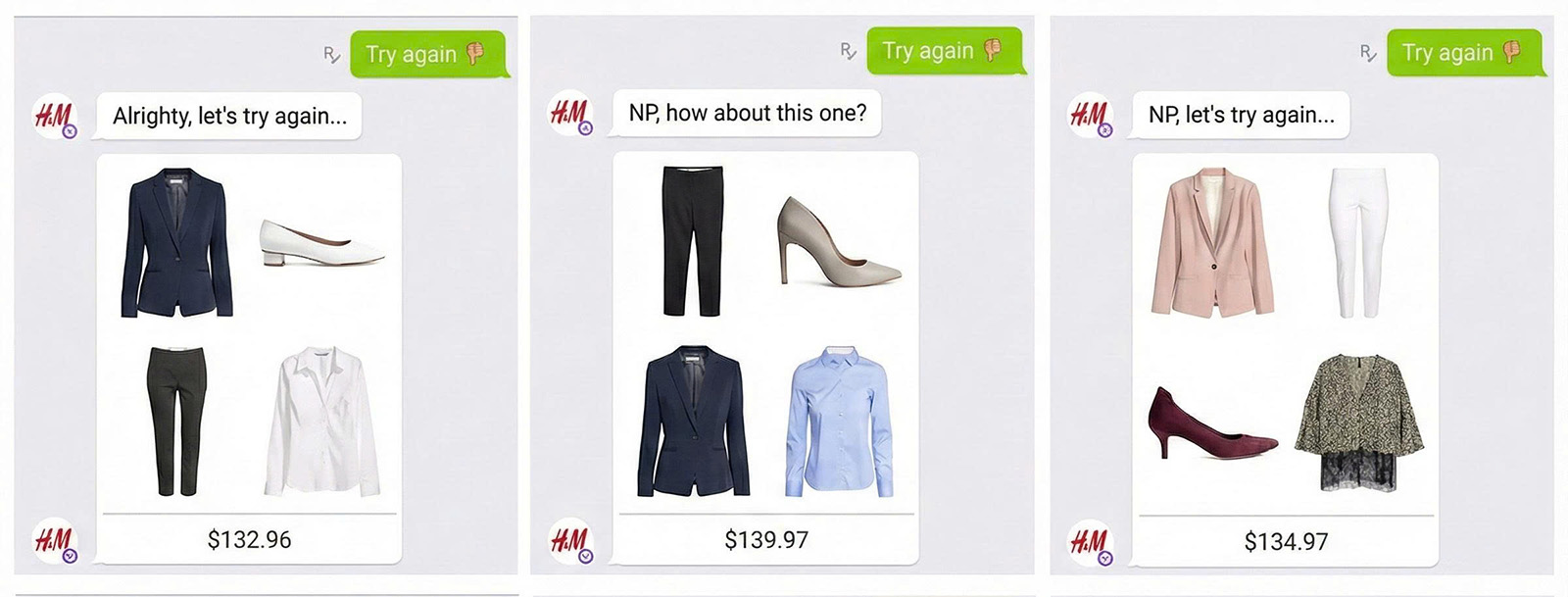Chatbot Kik của thương hiệu H&M 