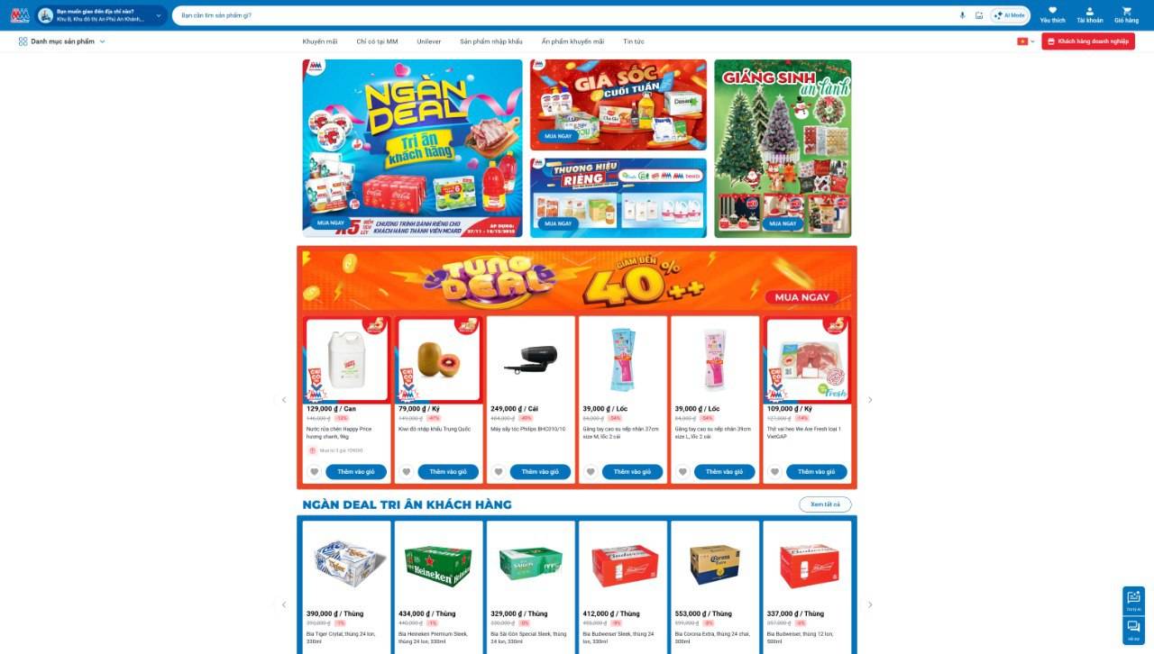 MM Mega Market Website Screenshot