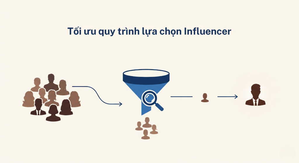 Tối ưu quy trình lựa chọn Influencer